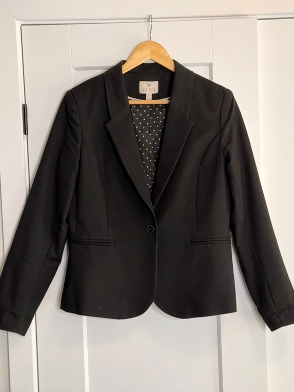🩷2 for 40- Lila Rose Black Single-Button Tailored Blazer